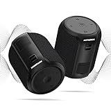 NOTABRICK 【 2PCS Bluetooth Lautsprecher Musikbox Tragbarer Bluetooth Box mit 360° Stereo Sound,1200Minuten Spielzeit,IPX6 Wasserdicht Music Box für Reisen,Sport,Geschenke für Männer & Frauen