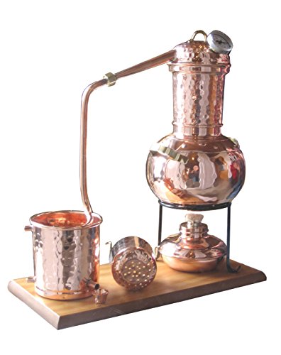 Dr. Richter® Destille 2 Liter Modell Kalif mit Aromakorb, Thermometer und Spiritusbrenner (Aktuelles Modell; Premiumedition II)