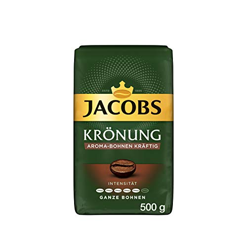 Jacobs Kaffeebohnen Krönung Aroma-Bohne kräftig, 12er Pack, 12 x 500 g Bohnenkaffee, 6 kg, 4059069