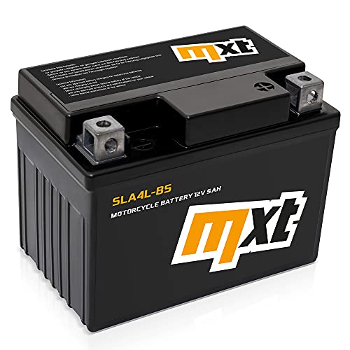 Batterie 12V 5Ah (SLA4L-BS) Rollerbatterie, wartungsfrei versiegelt und vorgeladen ähnlich YTX5L-BS YB4L-B YTX4-BS