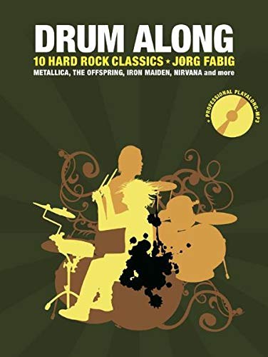 Drum Along - 10 Hard Rock Classics: Noten, Bundle, CD für Schlagzeug: 10 Hard Rock Classics. Auf der CD: Playbacks als Vollversion (mit Gesang) und Mitspielversion mit Klick