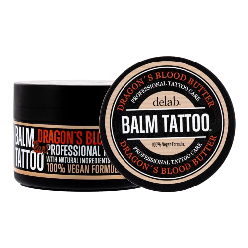 BALM TATTOO Dragon's Blood Tattoo Pflege Butter 250ml, vegan und feuchtigkeitsspendend, Tattoocreme Tattoopflege Aftercare