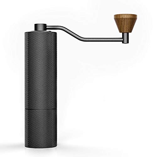 Manuelle Kaffeemühle mit Handkurbel für Kaffee-Grinder und Kaffeemaschine, leicht zu greifen, tragbares Schleifgerät für unterwegs (Farbe: Schwarz, Größe: One Size)