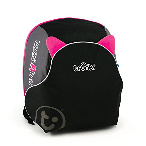 Trunki BoostApak Kinderrucksack mit integriertem Kindersitz Gruppe 2/3 (Pink)