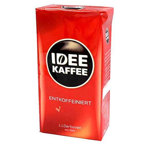 Darboven IDEE KAFFEE entkoffeiniert 8x 500 g (4000g), Arabica Filterkaffee gemahlen - Premiumqualität