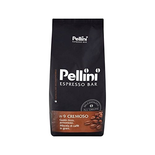 Pellini No.9 Cremeso Gerösteten Kaffeebohnen 1 Kg (Packung mit 4)