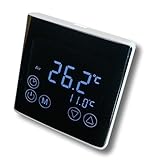 SM-PC®, Raumthermostat Thermostat programmierbar LED Touchscreen Digital schwarz #a61