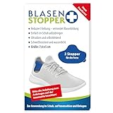 BLASENSTOPPER | 2 Stopper für die Ferse | Zur Vermeidung von Blasen und Druckstellen, Das Original, Nie wieder Blasen für Schuhe, Wandern, Büro und mehr (Für die Ferse)
