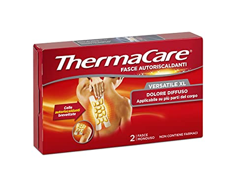 ThermaCare Vielseitige, XL Selbstheizende Wärmebänder für diffuse Schmerzen, 8 Stunden konstante Wärme, 2 Einweg-Bänder