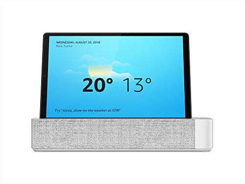 Lenovo Smart Tab M10 Plus Tablet, 10,3 Zoll Full HD, Prozessor MediaTek Helio P22T, 64 GB erweiterbar bis zu 256 GB, 4 GB RAM, WLAN + Bluetooth 5.0, 2 Lautsprecher, Android Pie, Platinum Grey, Alexa