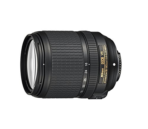 Nikon 18-140 mm / F 3.5-5.6 AF-S G DX ED VR Objektiv, Schwarz, [Nital Card: 4 Jahre Garantie]