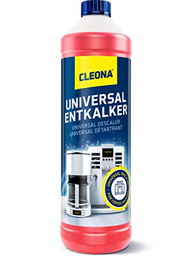 Cleona Entkalker für alle Kaffeevollautomat 1 Liter - für 8 Entkalkungsvorgänge mit Farbindikator