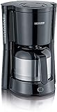 SEVERIN KA 4835 Type Kaffeemaschine (Für gemahlenen Filterkaffee, 8 Tassen, Inkl. Thermokanne) 1L, schwarz