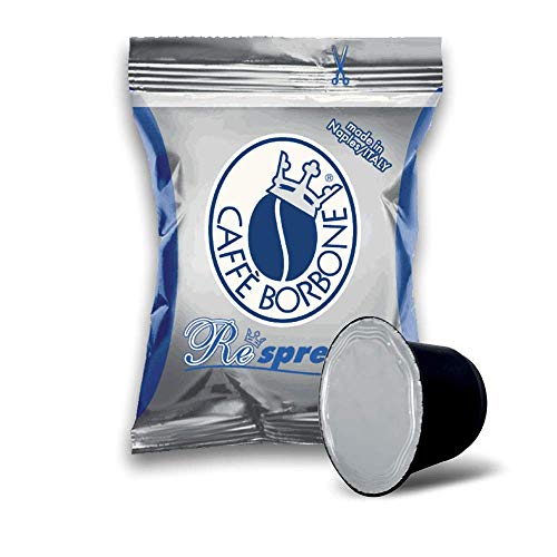 1000 Espresso Kapseln Borbone Respresso, blau, kompatibel mit Nespresso.