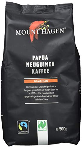 Mount Hagen Bio FT Naturland Röstkaffee Papua Neuguinea, 500g gemahlen