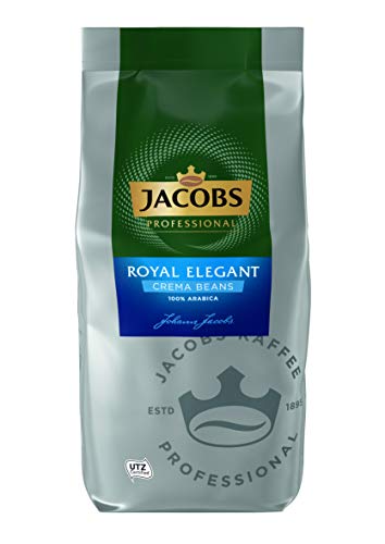 Jacobs Professional Royal Elegant Café Crema, 1kg Bohnenkaffee, ganze Bohne, 100% Arabica, Intensität 3/5, ideal für Kaffee-Vollautomaten
