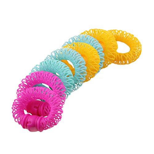 8Pc Lockenwickler, Farbwickler, Lockenringe Friseur Magic Hair Styling Roller Lockenwickler Spiral Curls DIY Tools