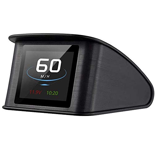 Head Up Display Auto Powcan Auto HUD Display 2,2 Zoll Head up Display, Geschwindigkeitsmesser Auto, KMH & MPH Digital GPS Smart Tachometer mit Überdrehzahlalarm Voltmeter Warnung