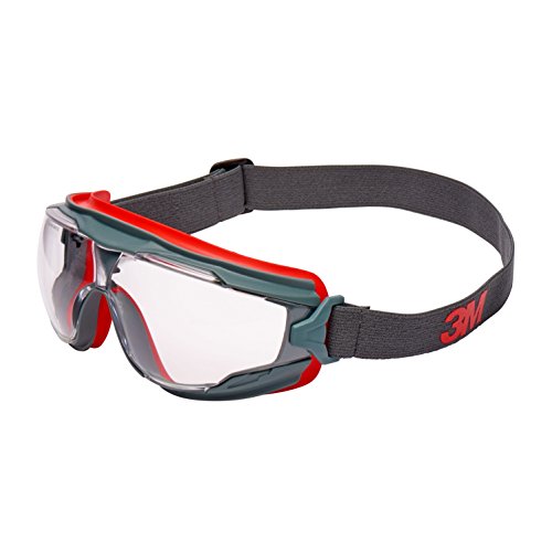 3M C37163 GoggleGear 500 Vollsichtbrille, Rot/Schwarz, 2C-1.2 3M 1 BT KN Kennzeichnung