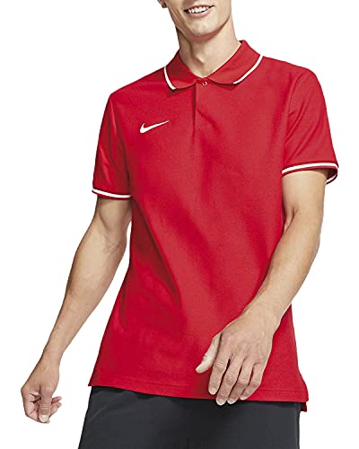 Nike Herren M TM CLUB19 SS Polo Shirt, Rot (University Red/White/657), XL