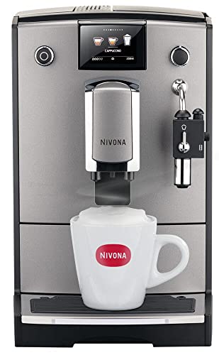 Nivona Kaffeevollautomat NICR 675 CafeRomatica titan/chrom 15 bar Milchschaum