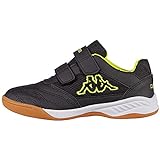 Kappa Unisex Kinder Kickoff K 260509K Sneaker,1140 black/yellow, 38 EU