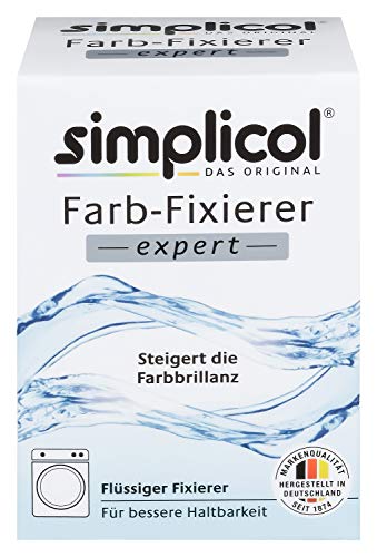 simplicol Farb-Fixierer Expert: Steigert die Haltbarkeit und Farbbrillanz gefärbter Textilien - geeignet zur Anwendung in Waschmaschine und Schüssel