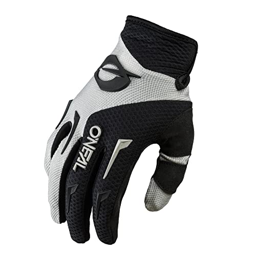 O'NEAL | Fahrrad- & Motocross-Handschuhe | MX MTB DH FR Downhill Freeride | Langlebige, Flexible Materialien, belüftete Handinnenfäche | Element Glove | Herren | Schwarz Grau | Größe L/9