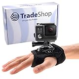 Trade-Shop 360° Armband Handgelenk Halterung für Insta360 ONE R, DJI Osmo Action, Kitvision Immerse 360 Escape 4K, GoPro Hero11 Hero10 Hero9 Hero8