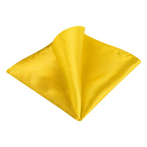 Allegra K Herren Square Hochzeit Einfarbig Einstecktuch Taschentuch Gelb One Size