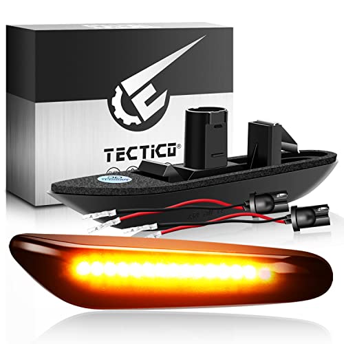TECTICO Blinker Seitenblinker Gelb Ultra Heller Auto Seitenlichter für E90 E91 E92 E93 E81 E82 E83 E84 E87 E88 E60 E61 E46 E36, 2 Lampen
