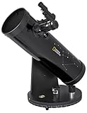 National Geographic Teleskop 114/500 Compact mit azimutaler Tischmontierung, Zubehörablage und LED-Leuchtpunktsucher in kompakter Dobson Bauweise, schwarz