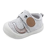 MASOCIO Lauflernschuhe Babyschuhe Junge Baby Schuhe Jungen Sneaker Lauflern Grau Größe 21 (Herstellergröße: CN 17)