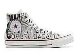 Unbekannt Sneakers American USA - Base personalisierte Schuhe (Custom Produkt) Zebra Barcode - Size EU34