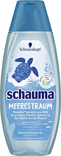 SCHWARZKOPF SCHAUMA Shampoo Meerestraum Feuchtigkeits-Shampoo Limited Edition, 5er Pack (5 x 400 ml)