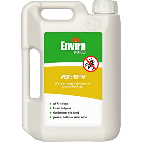 Envira Wespen-Spray gegen Wespen & Wespennester - Anti-Wespen-Spray zur Wespen-Abwehr mit Langzeitwirkung & auf Wasserbasis - 2 Liter