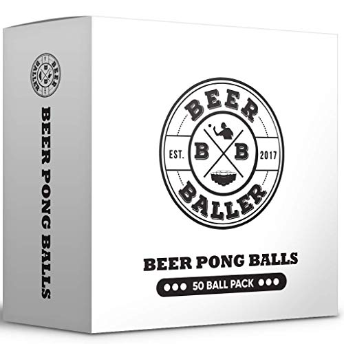 BeerBaller® Beer Pong BÄLLE - 50 Hochwertige Bierpong Bälle | Offizielle Wettkampf Bälle der Beerpong Bundesliga | Perfekt für das Kult Partyspiel Bier Pong!
