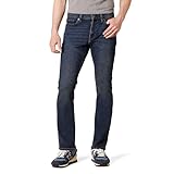 Amazon Essentials Herren Bootcut-Jeans mit schmaler Passform, Dunkle Waschung, 32W / 32L