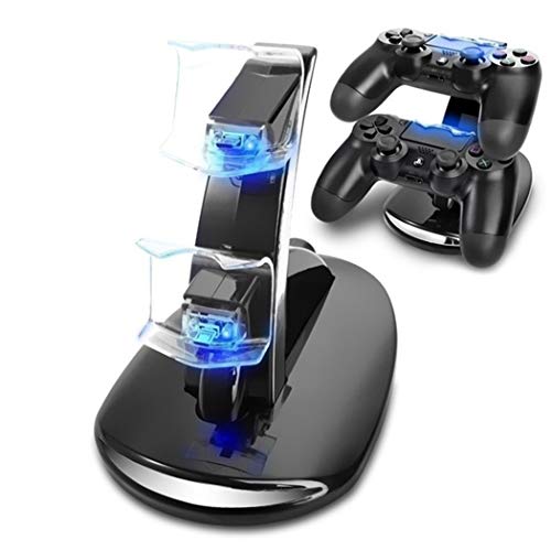 Controller-Ladegerät für PS4, Dual-USB-PS4-Controller-Ladestation für Sony Playstation 4 / PS4 / Slim / PS4 Pro Ladestation