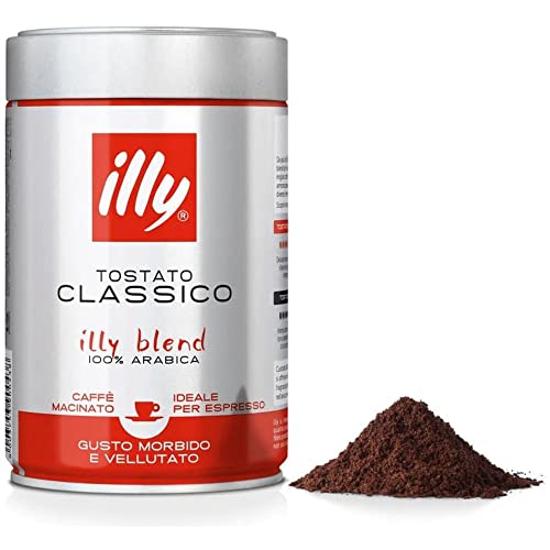illy Espresso Classico Normale Röstung - 3 x 250g Kaffee gemahlen, 100% Arabica (Neues Design)