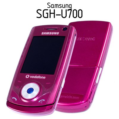 Samsung SGH U700 U 700 Pink Rosa Slider-Handy In Whitebox
