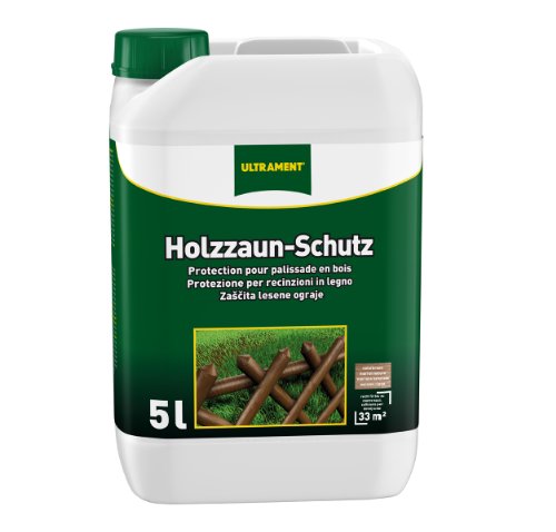 Ultrament Holzzaun-Schutz, naturbaun, 5l