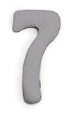 Theraline my7 Ersatzbezug für Seitenschläferkissen, Bezug aus 100% Baumwolle, Farbe: Punkte Grau