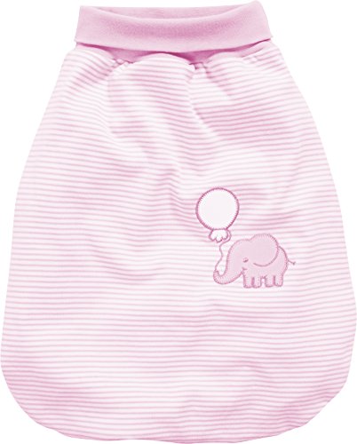 Schnizler Unisex Baby Strampelsack Interlock Elefant 800716, 14 - Rosa, Einheitsgröße