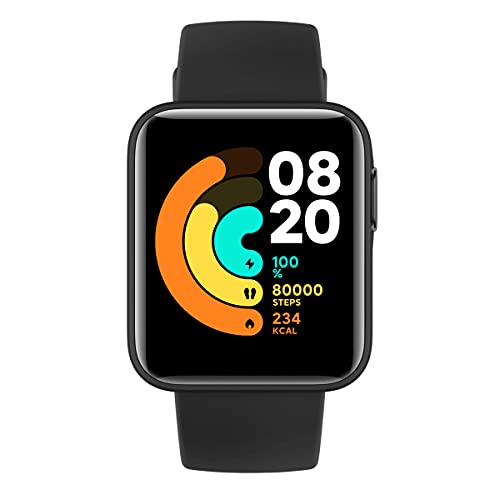 Xiaomi Mi Watch Lite Version Smartwatch (1,4' TFTLCD-Touchscreen; Messung/Überwachung Herzfrequenz Schlafzyklus; GPS; Luftdruck- & Höhenmesser; 11 Sportmodi; 5 ATM; 9 Tage Batterielaufzeit) Schwarz