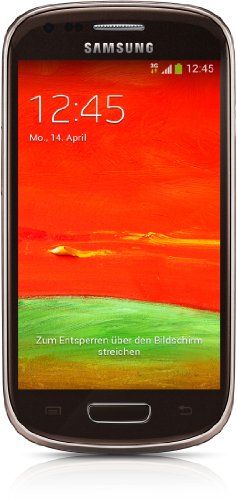 Samsung Galaxy S3 mini (GT-I8200) Smartphone (10,2 cm (4 Zoll) Touchscreen, 5 Megapixel Kamera, 8GB Speicher, microSDHC-Kartenslot, Android 4.2) - Braun