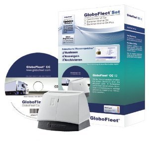 GloboFleet Card Control Set - Starterset zum auslesen und archivieren der Fahrerkarte, Chipkartenleser