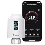 SALCAR Smartes Heizkörperthermostat Kompatibel Amazon Alexa & Google Assistant Programmierbarem Thermostat mit OLED-Display Tuya ZigBee Smartes Heizkörper