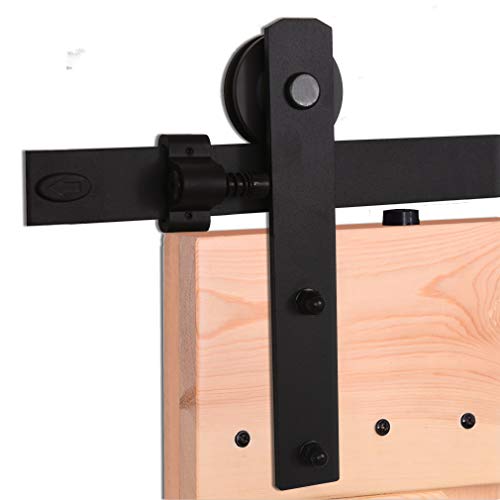 CCJH Schiebetür Set, 292cm /9.6FT Laufschiene Holz Schiebetuer Schiebetürsystem Für eine Tür barn door hardware