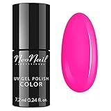 NeoNail Professional UV Nagellack - Candy Girl Delicious - UV Lack Gel Polish Soak Off Nagellack (3220-7 Neon Pink), 7.2 ml